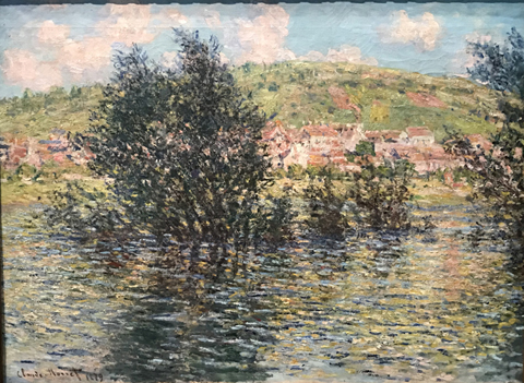 Claude Monet, Effect of the Sun on the Seine near Vetheuil, 1879,  Claude Monet, Musee d'Orsay - age 39